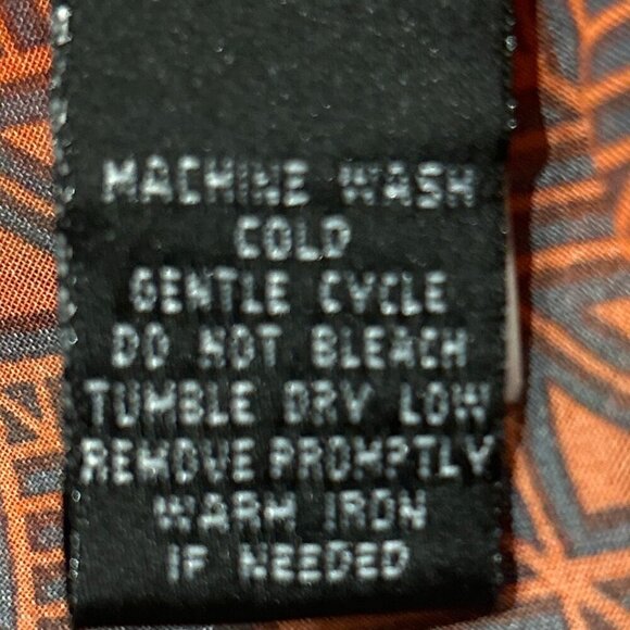 Signature Studio SZ M Ivory Colorful Bow Button Front Top Romantic Casual Dressy - Picture 9 of 9